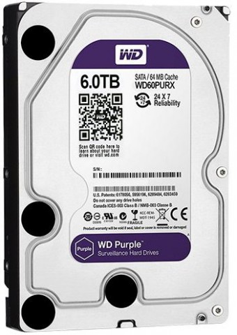 Western Digital WD60PURX WD Purple 6TB 6Gb/s Internal HDD