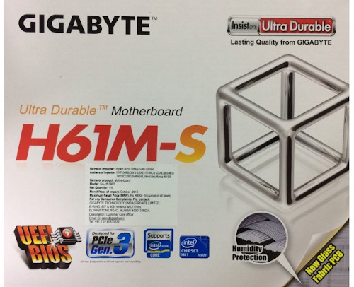 Gigabyte GA-H61M-S DDR3 Micro ATX Motherboard