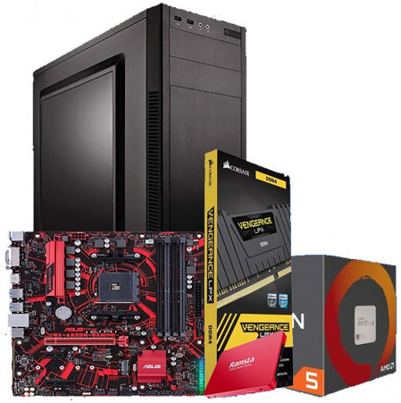Desktop PC Ryzen 5 3400G 8GB DDR4 RAM 128 GB SSD