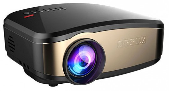 Cheerlux C6 Mini LED 1200 Lumens Wireless TV Projector