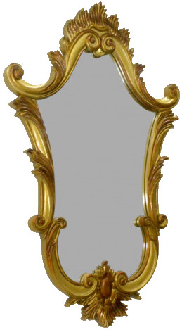 Victorian Wood Wall Mirror AF-022