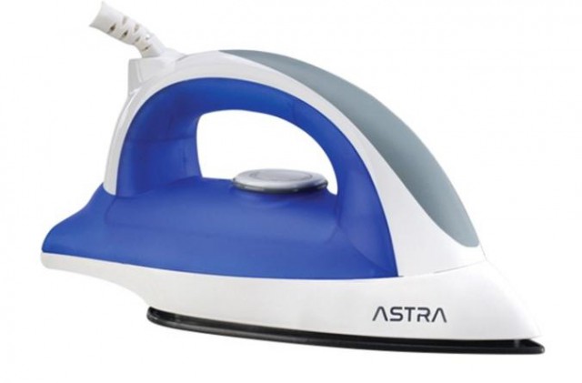 Astra DEIT-1A10BU Dry Nonstick Rubber Handle Iron