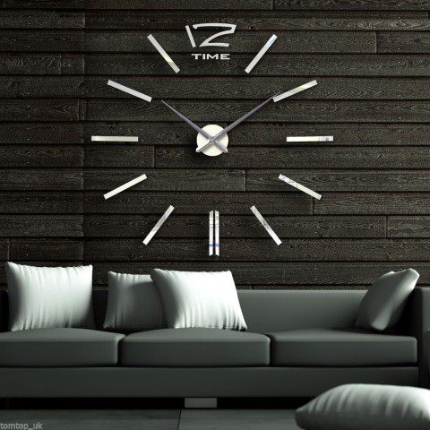Large Wall Clock 55" x 55" Home and Office Decoration