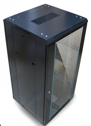 Toten PS.6406.7001 6U server cabinet has 600 x 450 mm size, wall mountable, front glass door, lockable and quick release front door, adjustable moun