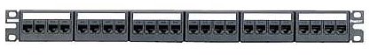Panduit CPPL24WBL Network Patch Panel with 24 Port Modular Jack