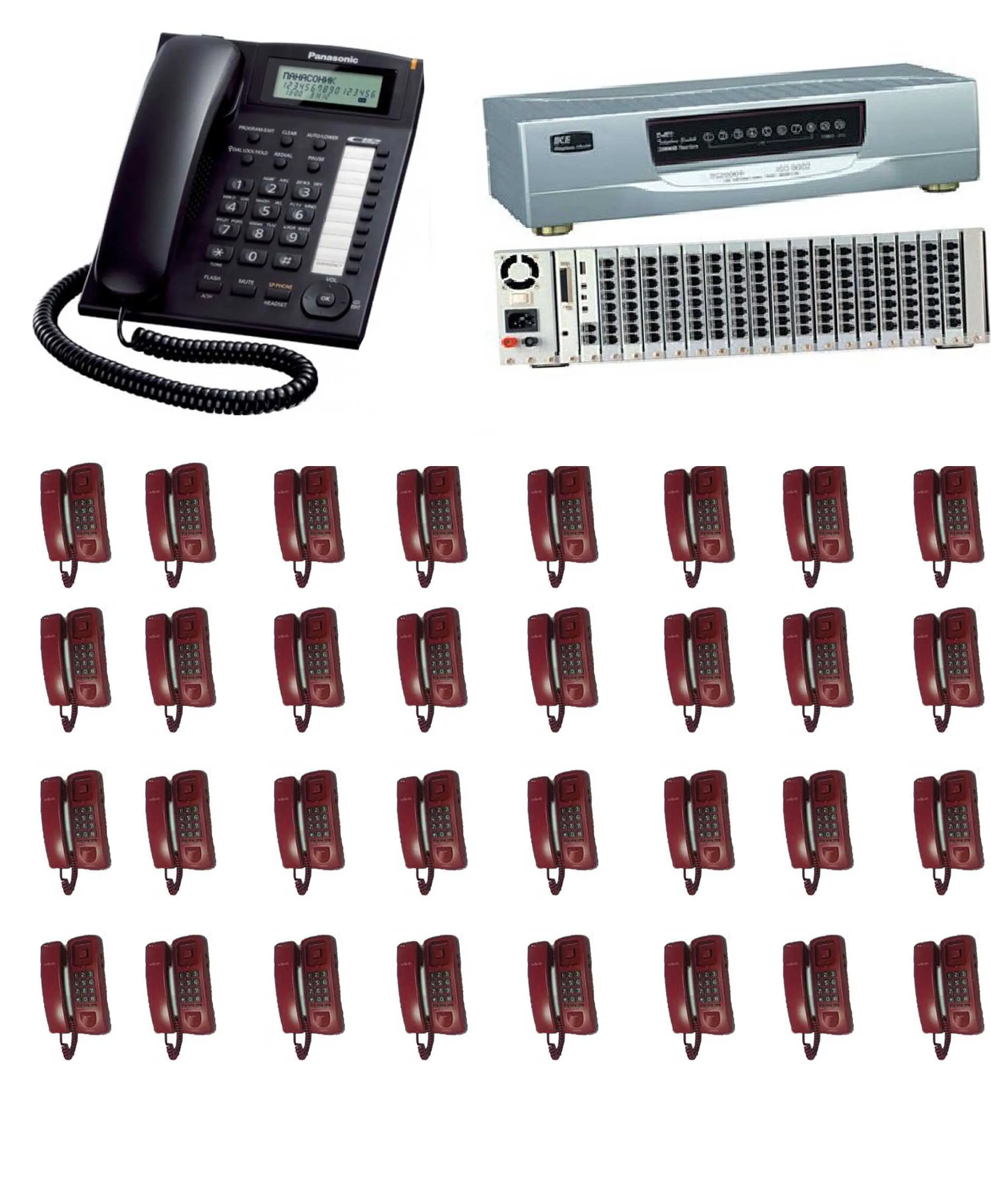 PABX System 40 Line 40 Telephone Set Full Package