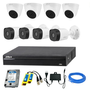 CCTV Package Dahua 8-CH DVR 8-Pcs Camera With 500GB HDD Price in Bangladesh
