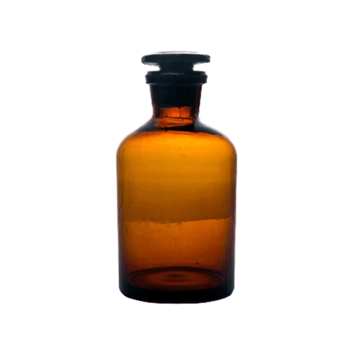 Amber Glass Reagent Bottle 500ml Narrow Mouth