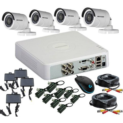 CCTV Package HIKVISION 04-Channel DVR/XVR 04-Pes Camera With 500GB HDD