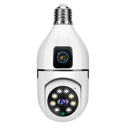 V380 PRO Dual Lens Bulb Wi-Fi Camera