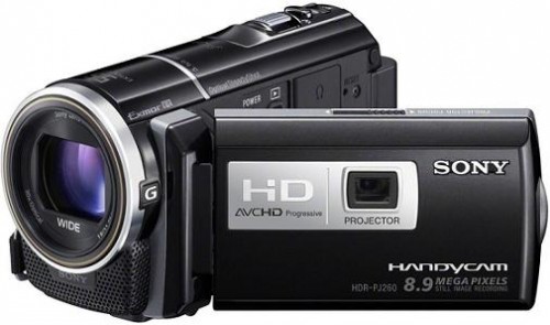 Sony HDR-PJ260 16 GB Full HD 1080p Projector Camcorder