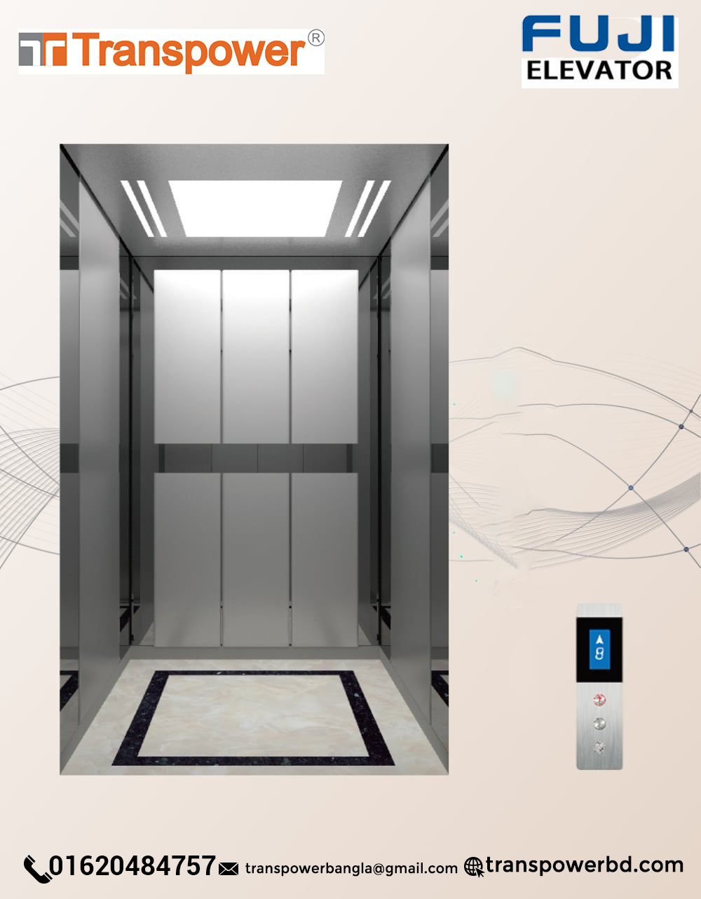 Fuji 1000 Kg Passenger Elevator (Fuji-China)