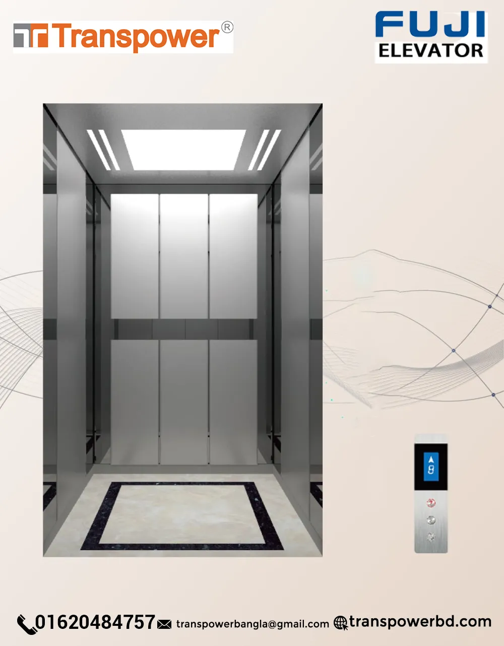 Fuji 1000 Kg Passenger Elevator (Fuji-China)