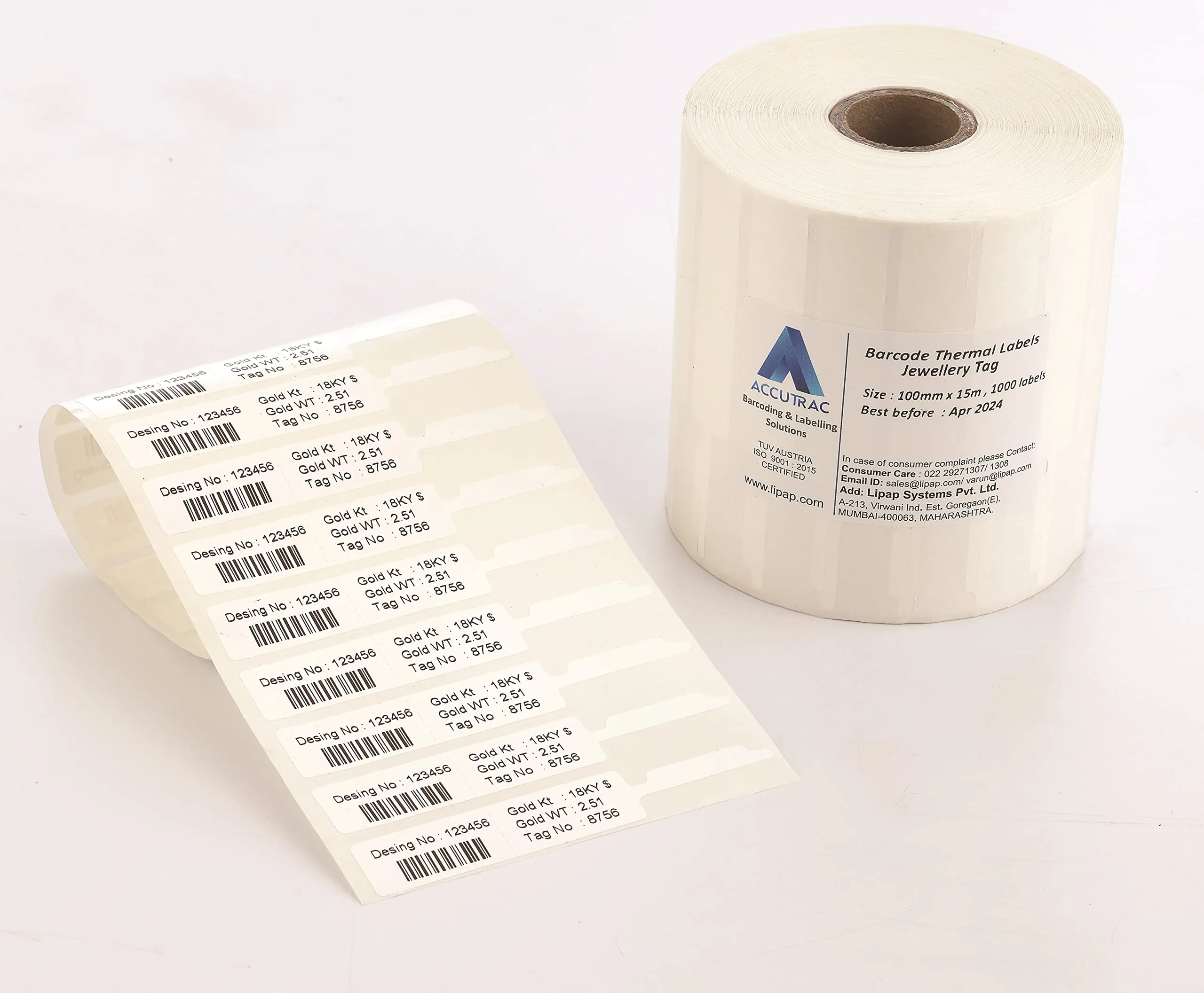 Barcode Sticker 82mm x 13mm DT – 2500pcs