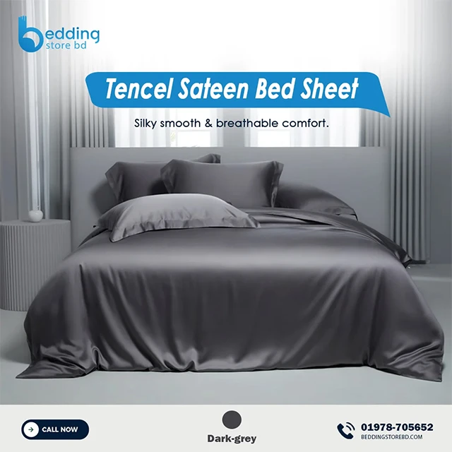 Premium Tencel Sateen Bed Sheet – Silky & Cooling Luxury