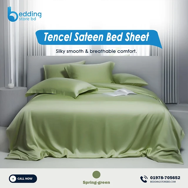 Luxury Tencel Sateen Bed Sheet - Silky Soft & Breathable