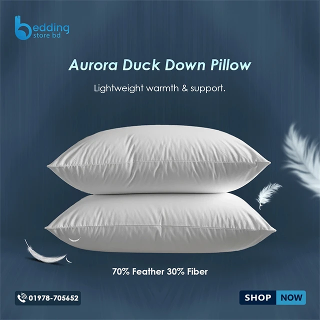 Aurora Duck Down Pillow | Luxury Comfort - Bedding Store BD