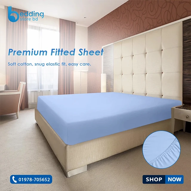 Premium Cotton Fitted Sheet - Soft & Secure Fit