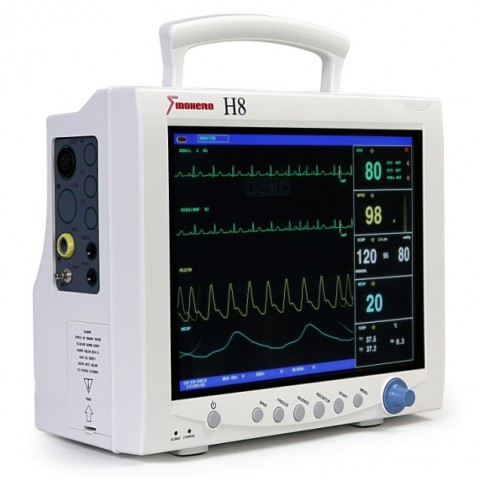 Hwatime H8 Portable 3-Modes 12.1" LCD Patient Monitor