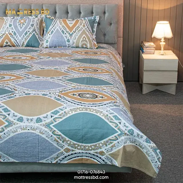 Printed Bedsheet Olive