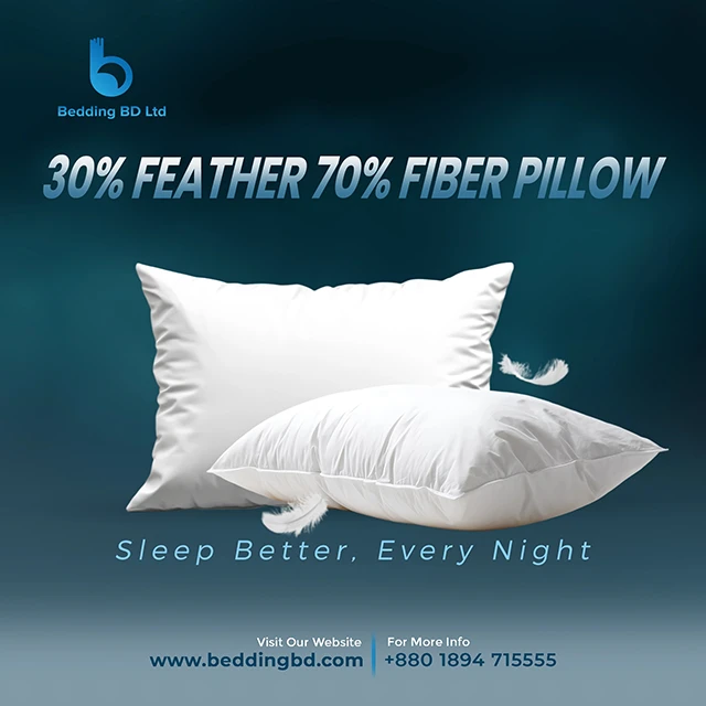 70% Feather 30% Fiber Pillow