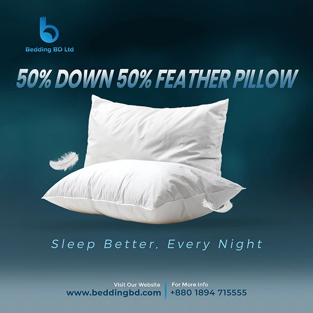 50% Down 50% Feather Pillow