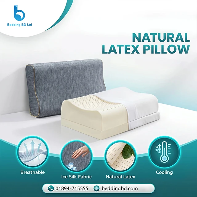 Orthopedic Natural Latex Pillow – High Neck Support