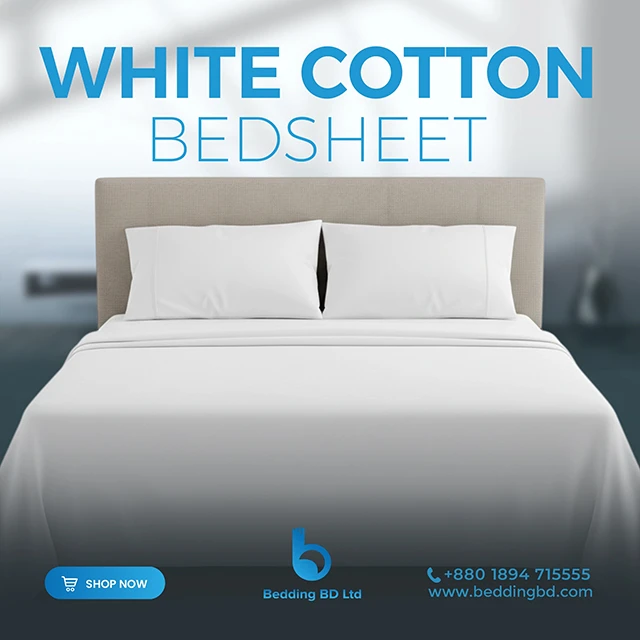 White Cotton Bed Sheet