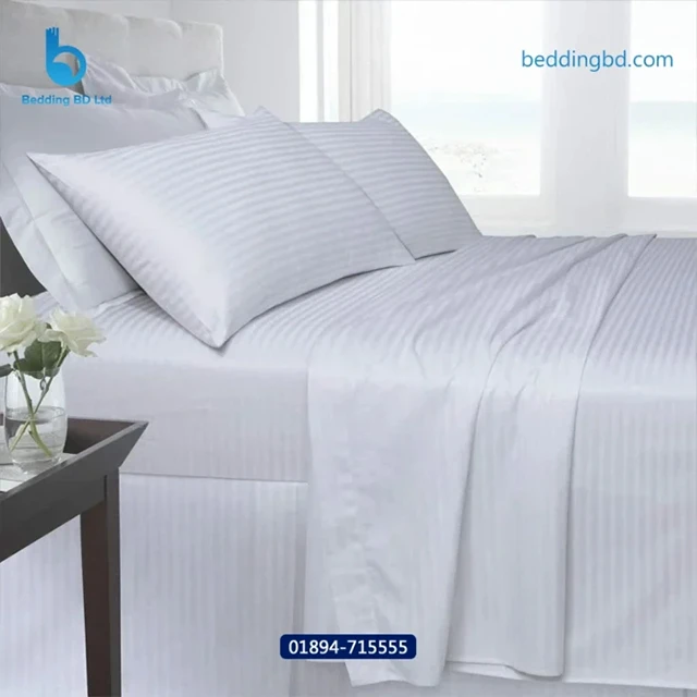 White Stripe Bedsheet Deluxe