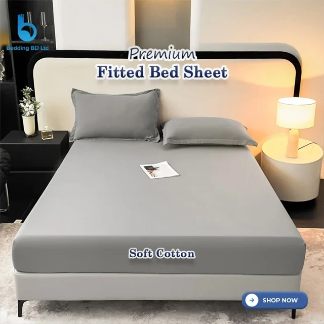 Premium Soft Cotton Fitted Sheet