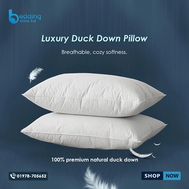 Luxury Duck Down Pillow | Premium Comfort & Support