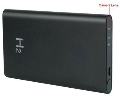 H2 Power Bank 90° Angle Spy Recording Pinhole Hidden Camera