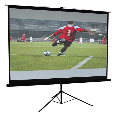 Tripod Projector Screen 70" x 70" Mate and White