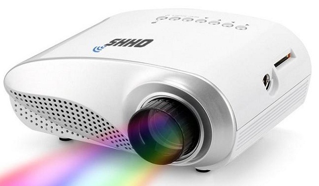 RD-802 HD 60 Lumens Brightness HDMI VGA LED Projector