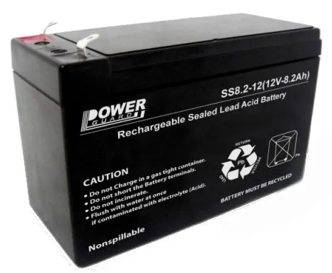 Power Guard 8.2Ah 12V Sealed Acid Offline UPS Battery