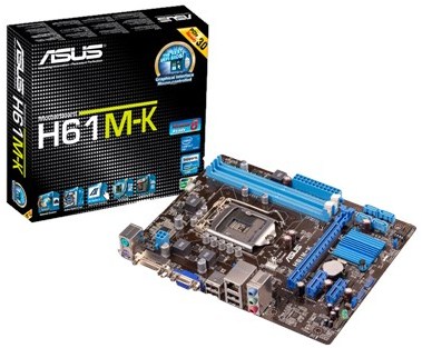 Asus H61M-K 2nd / 3rd Gen UEFI Desktop PC Motherboard