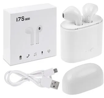 i7s TWS Bluetooth Stereo In-Ear Earphone with Charging Box