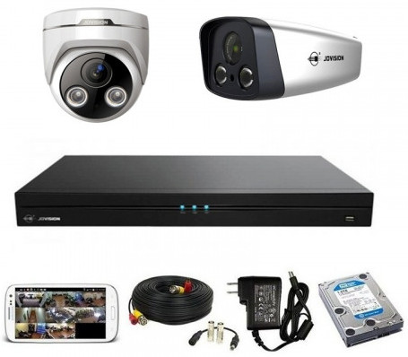 CCTV Package Jovision 4CH DVR 2 PCS IP Camera