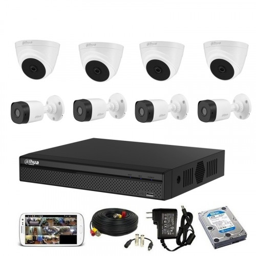 CCTV Package Dahua 8CH XVR 8-Pcs Camera 1TB HDD