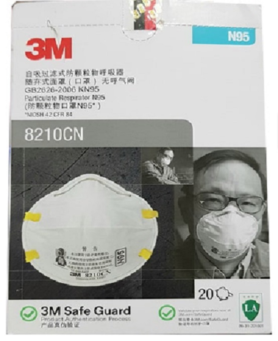 3M N95 8210CN Respirator Face Mask